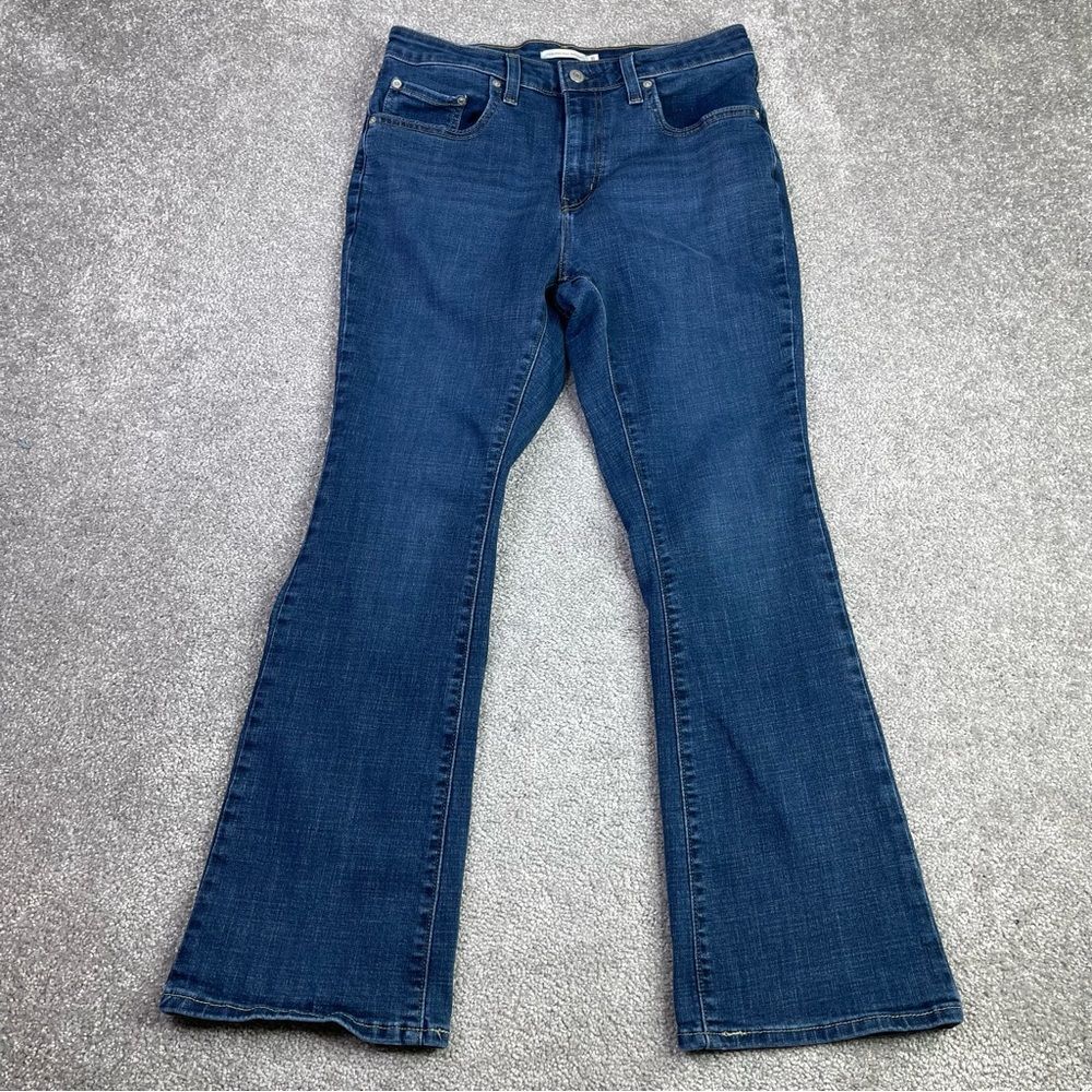 Levi’s 725 Jeans Women’s 31 Blue Bootcut High Rise Dark Wash Stretch